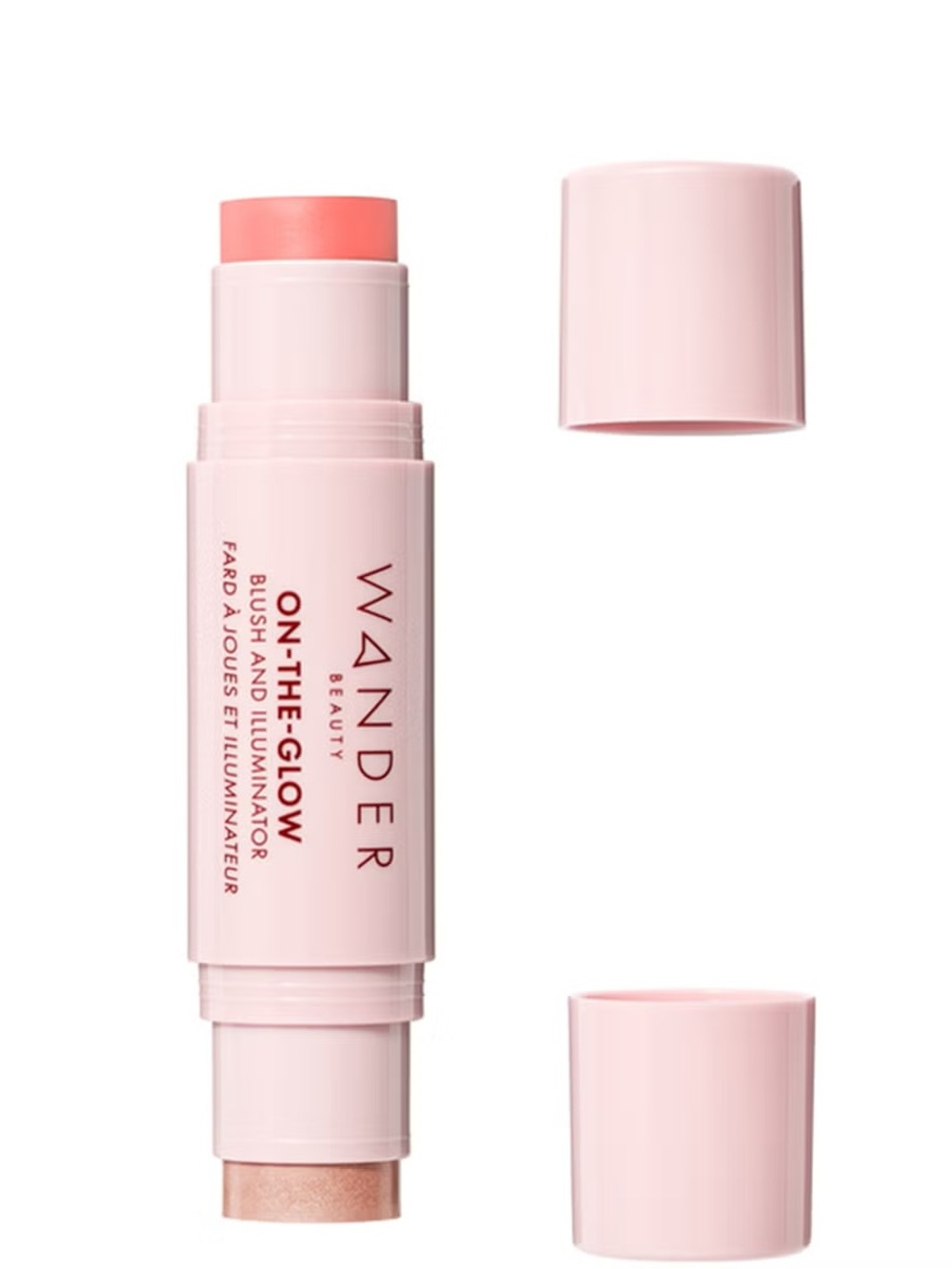 Wander Beauty On-the-Glow Blush and Illuminator - Coral Rose-Nude Glow